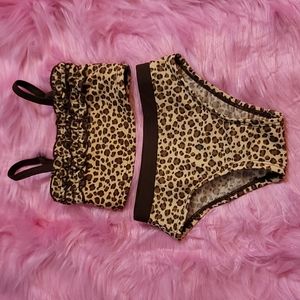 Koala kids, cheetah print swimsuit, baby, 0-3months, gently worn